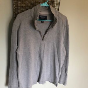 Gray quarter zip